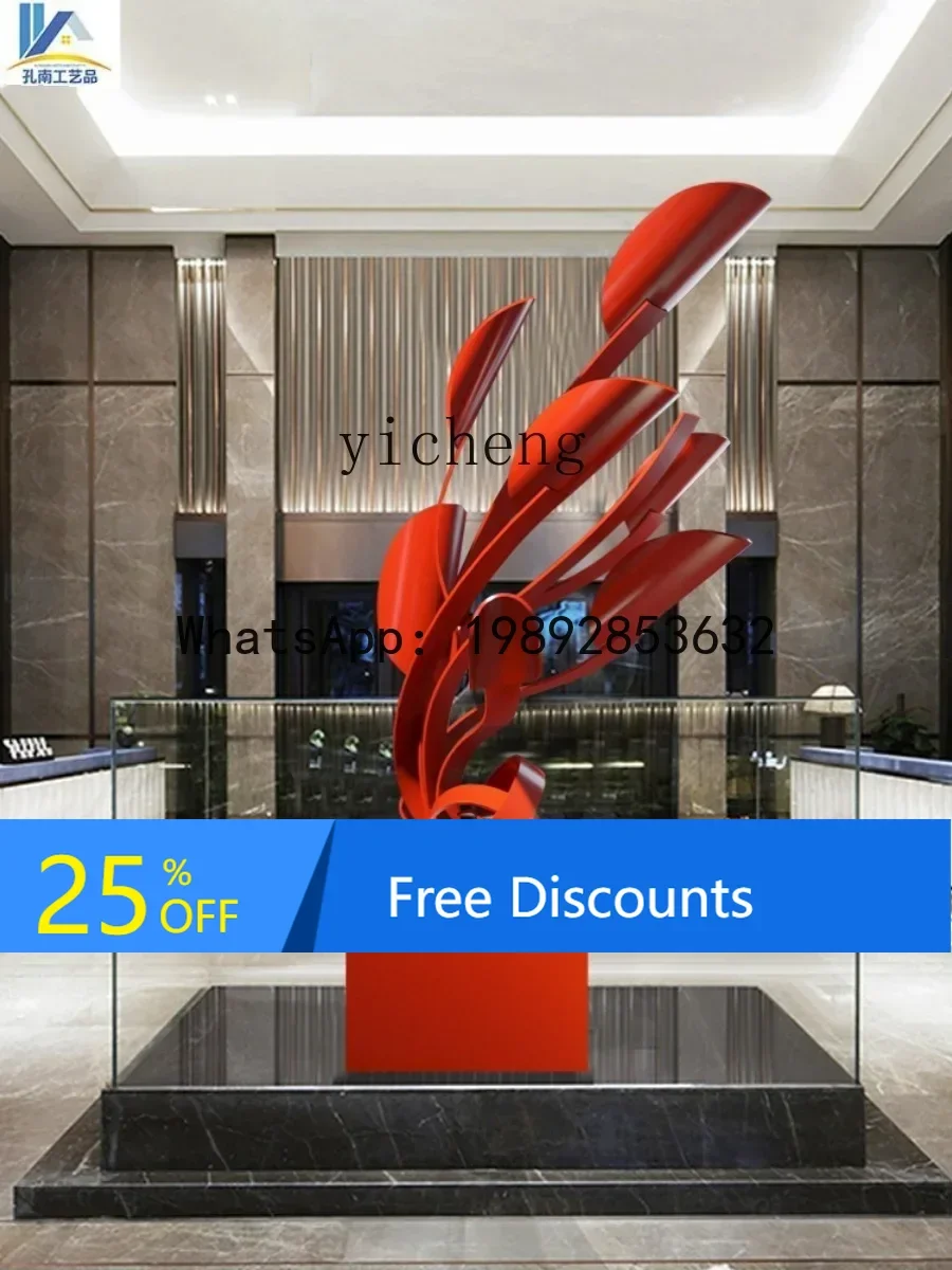 

LYY Hotel Lobby Decoration Sales Office Hall Abstract Metal Decoration Iron Sculpture Decoration Artwork