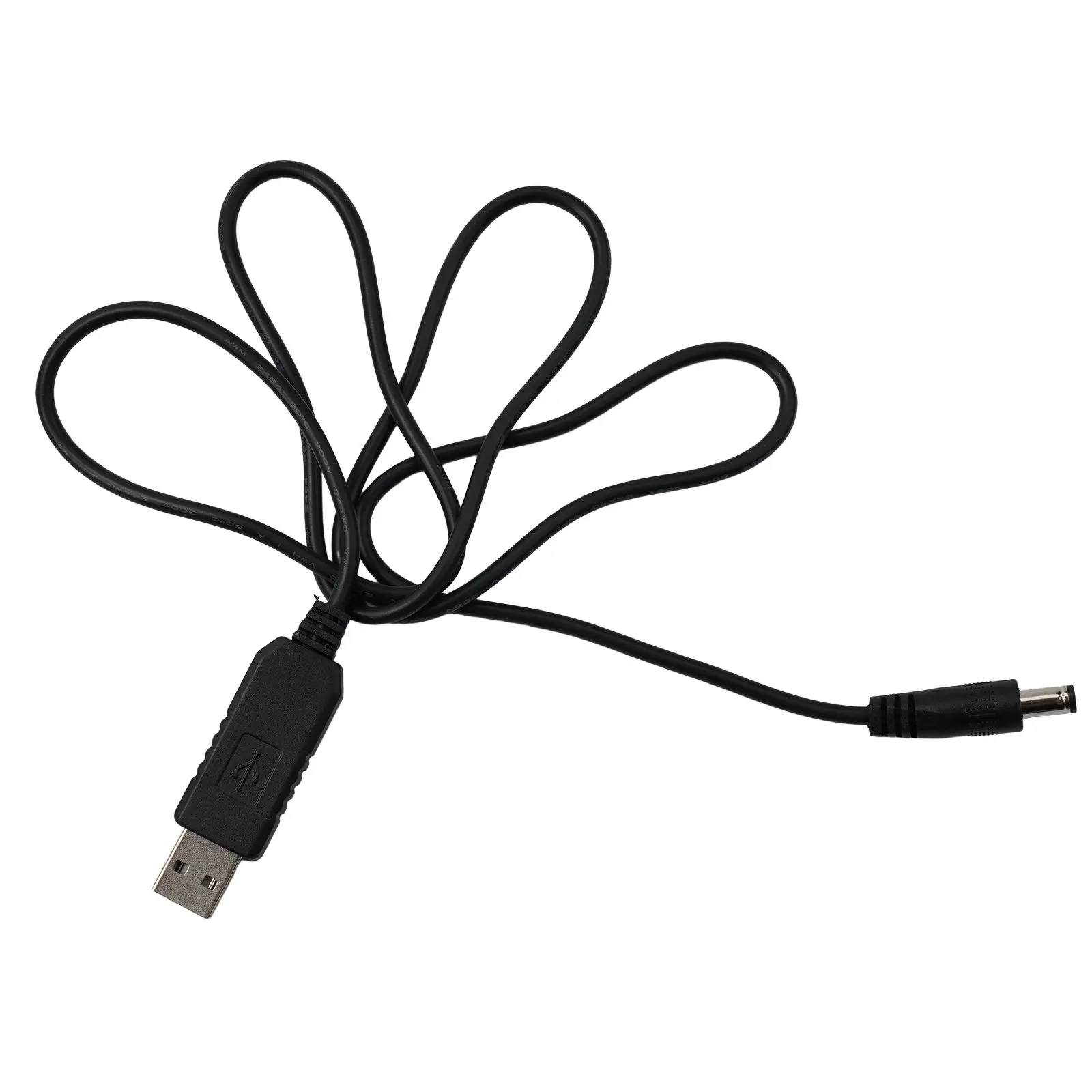 5.5*2.1MM Boost Cable Power Step Up Supply USB 1 Pcs 3Ft 5V To 12V Black Boost Cable Converter DC  5.5*2.1MM Boost