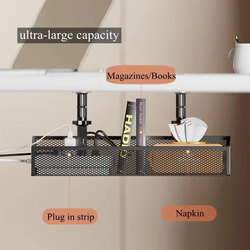 Punchless desk cable manager household socket plug router wire data cable fixer simple wire winder computer desk office desk