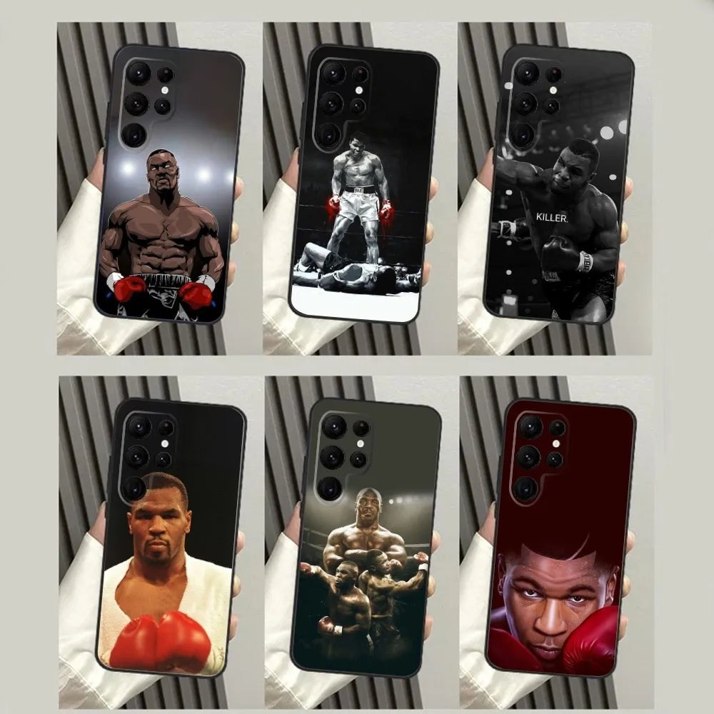 M-Mike T-Tyson Phone Case For SamsungS23,S22,S21,S20 Ultra Pro S10,S30Plus,S9,20lite Ultra Black Cover