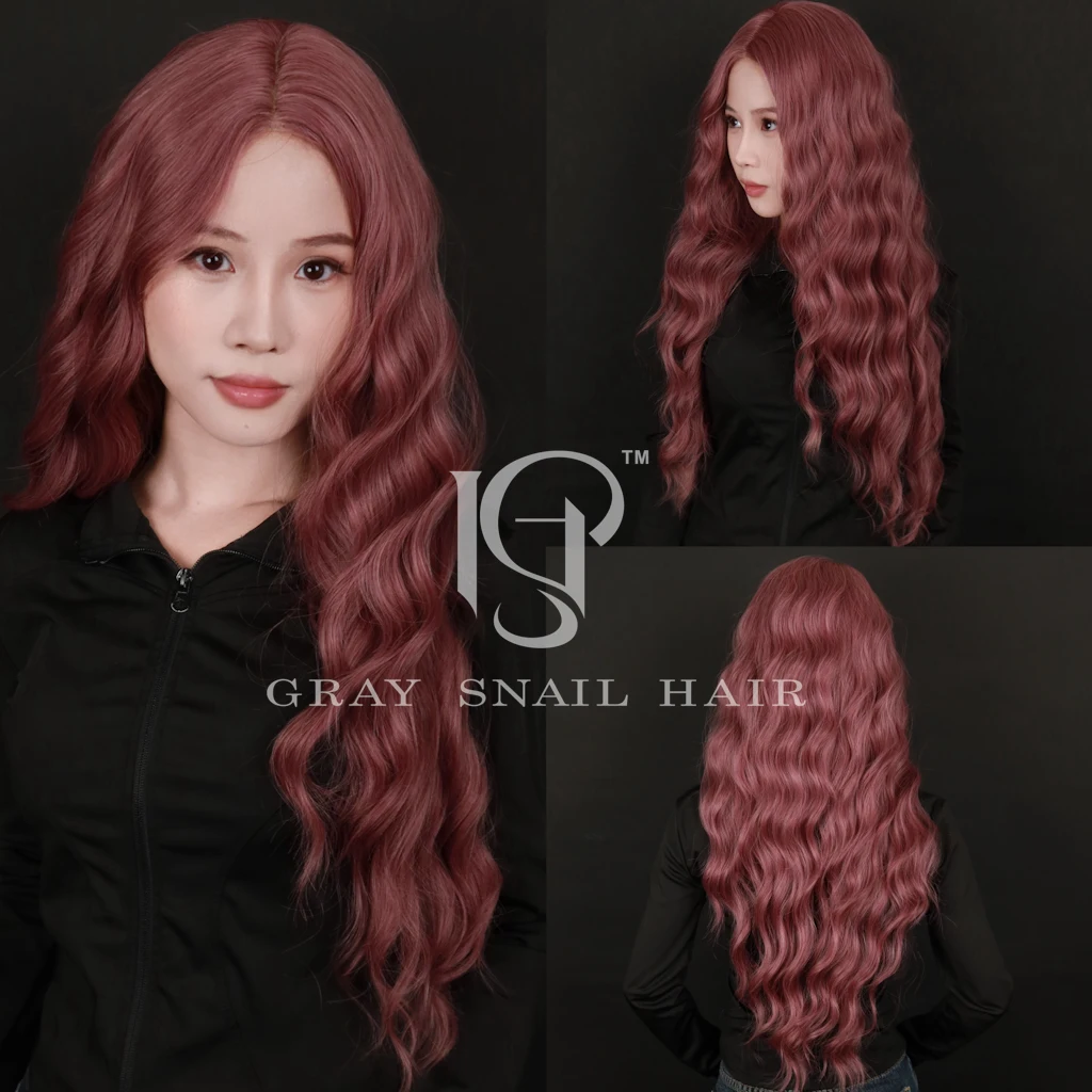 

Red Wavy Wig for Women Long/Short Synthetic Hair High-Quality Natural Look Heat Resistant Perfect for Cosplay, Christmas, Party