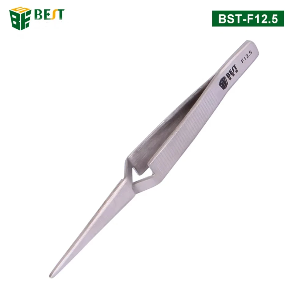 1 stuk Cross Lock roestvrijstalen precisiepincet Omgekeerde actie pincet Onderhoud Handgereedschap 121 mm