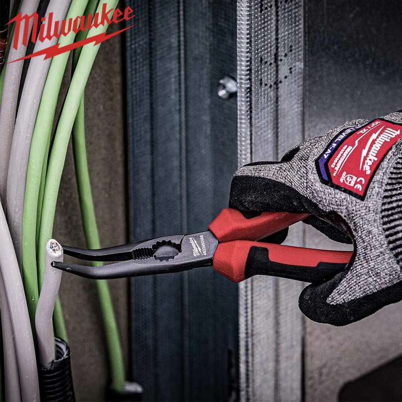 milwaukee-8-inch-industrial-grade-45-°-pointed-nose-pliers-205mm-industrial-pliers-maintenance-manual-tools-4932492466