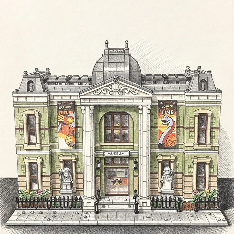 Room Decoration 4014 Pieces Building Block Set Architecture Bricks Adults Birthday Christmas Gifts
