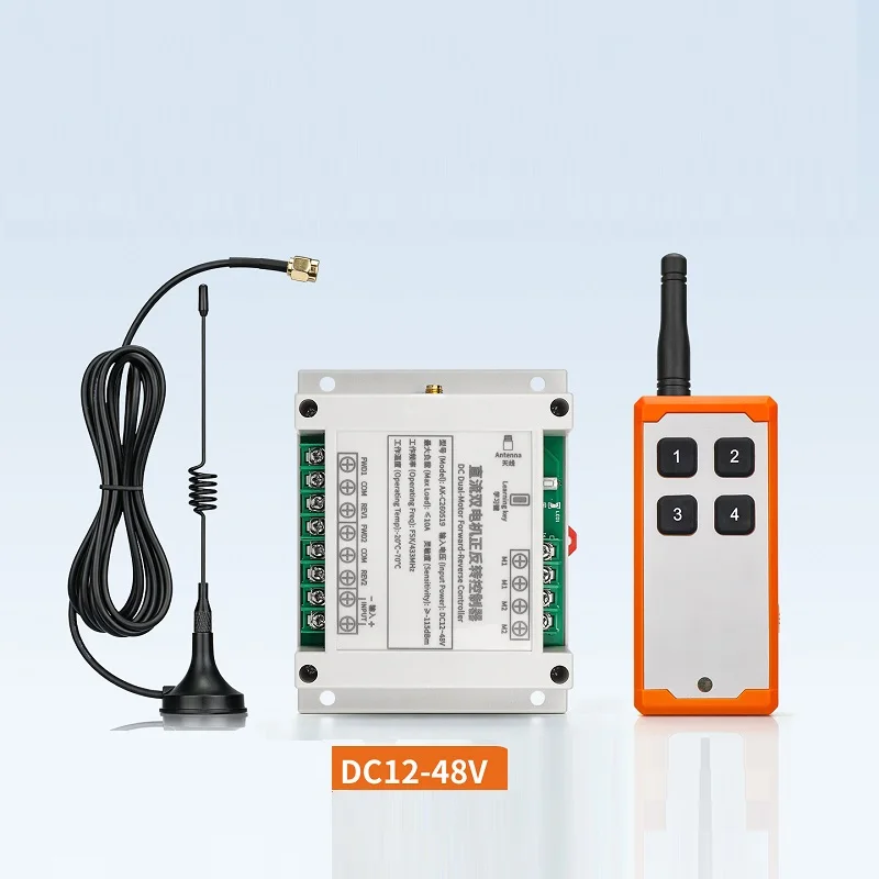 DC12V 24V 36V 48V Dual-Motor Controller High-Power Motor Forward Reverse Rotation Control Various DC 2pcs Motors