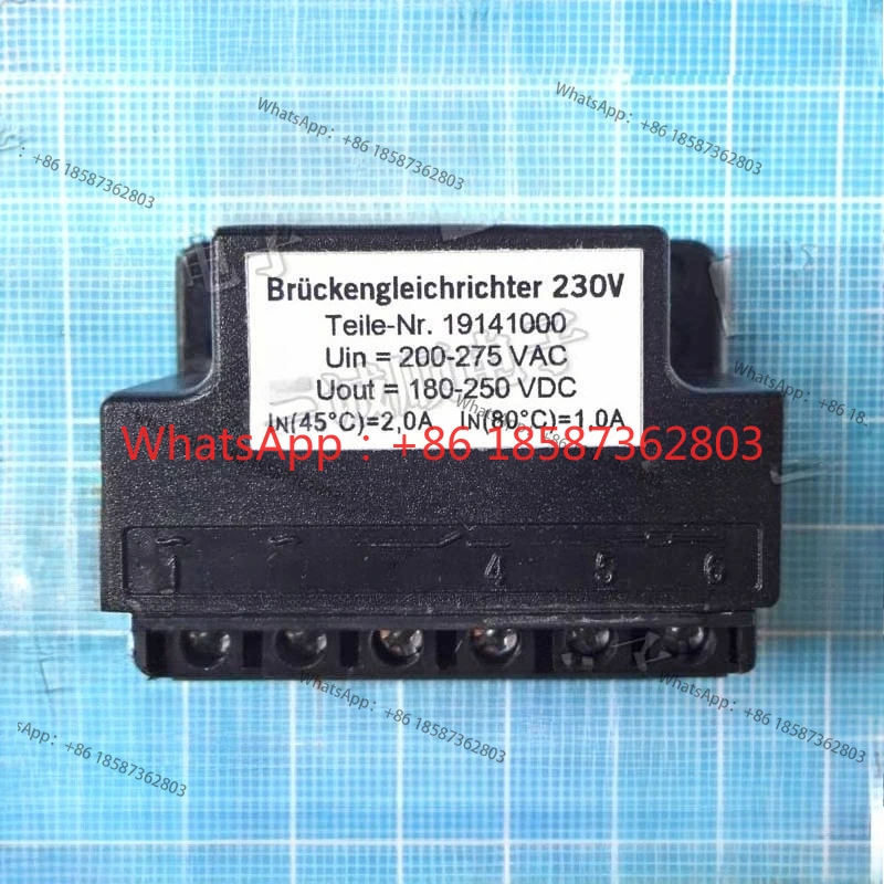 

Мостовой выпрямитель 230В 19141000 200-275 В перем. тока 180-250 В пост. тока, гарантия качества
