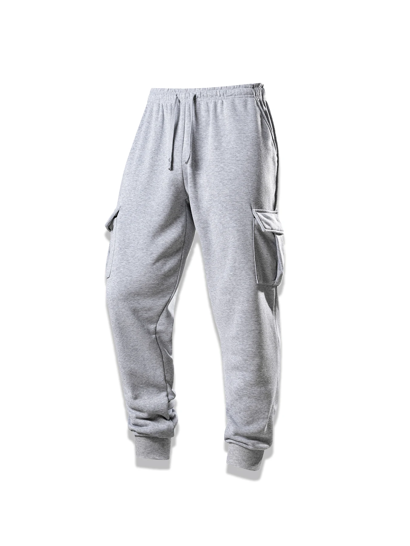 الرجال البضائع السراويل عارضة الرياضة الرباط Sweatpants ربيع الخريف بلون المرقعة جيوب الكاحل طول نحيل سروال شكل قلم رصاص