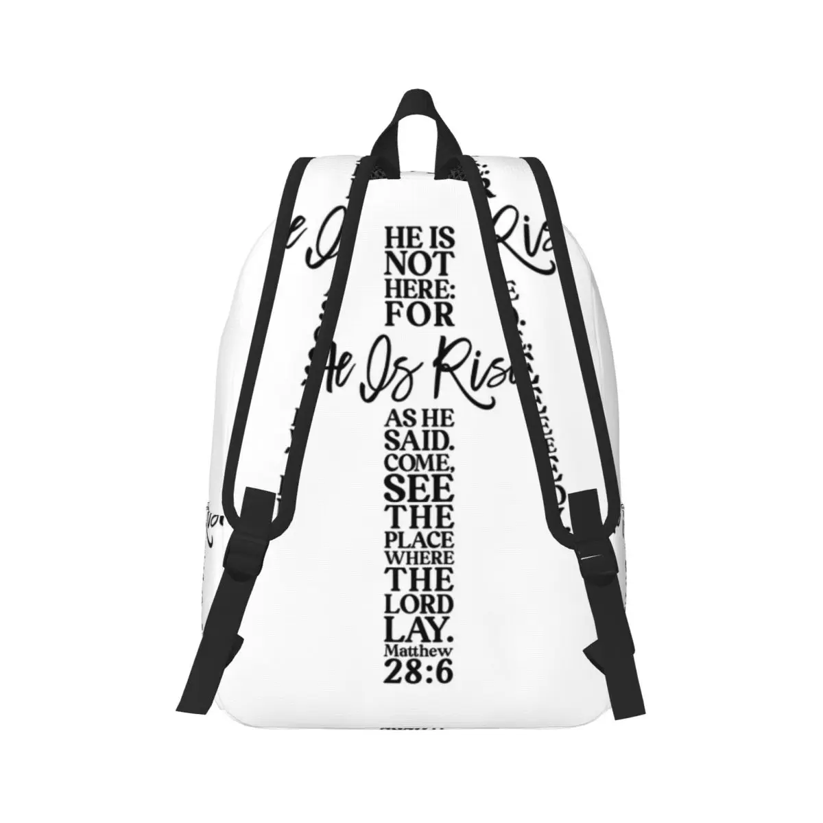 He Is Risen Easter Backpack Daypack Large Capacity Boys Girls BookBag School Bag Shoulder Bags for Men Women
