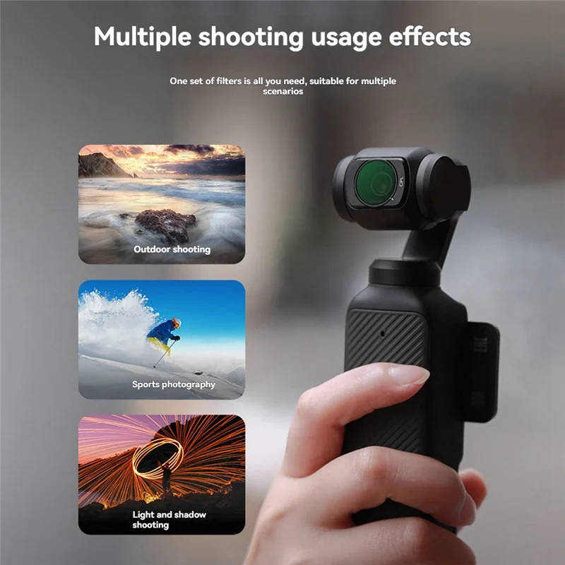 ABMF-Magnetic ND Filter Set For DJI OSMO Pocket 3 Creator Combo Accessories Action Camera Neutral Density Filters