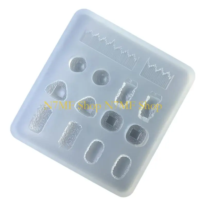 

N7MF толстые аксессуары для суши, силиконовая форма, эпоксидная форма для аксессуаров, инструмент для изготовления ювелирных