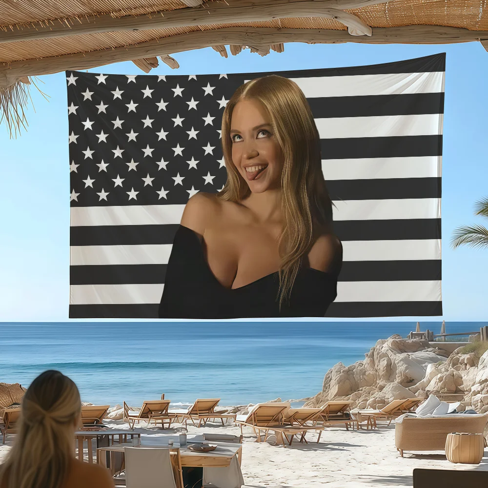 Actor Sydney Sweeney flag Custom Camping Garden Decor Party Backdrops Wall Art Family Gifts