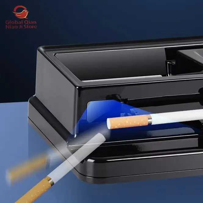 Electric Automatic Cigarette Rolling Machine 8.0mm 6.5mm Square Tube Tobacco Drum Production with EU & US Plug ABS Stainless Ste