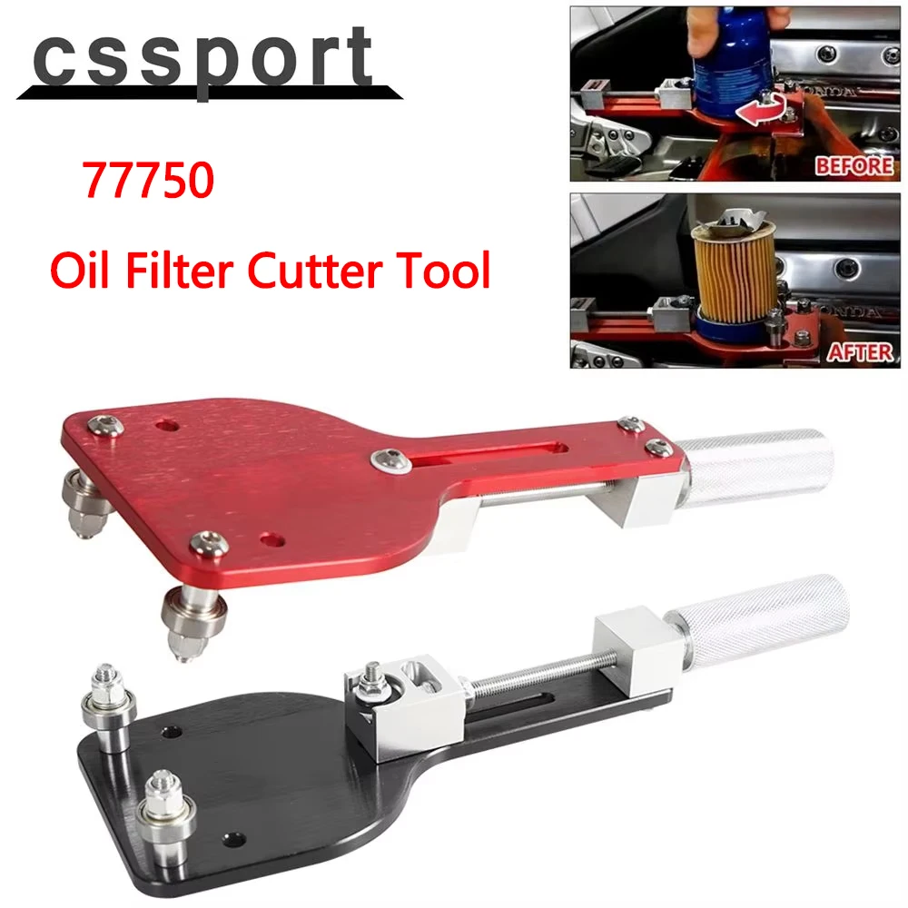 Ölfilter schneider Werkzeug einstellbar Auto schneiden Autozubehör passend für Bereich 2-1/2 " - 5" ersetzen 3/8 rot/schwarz 1St