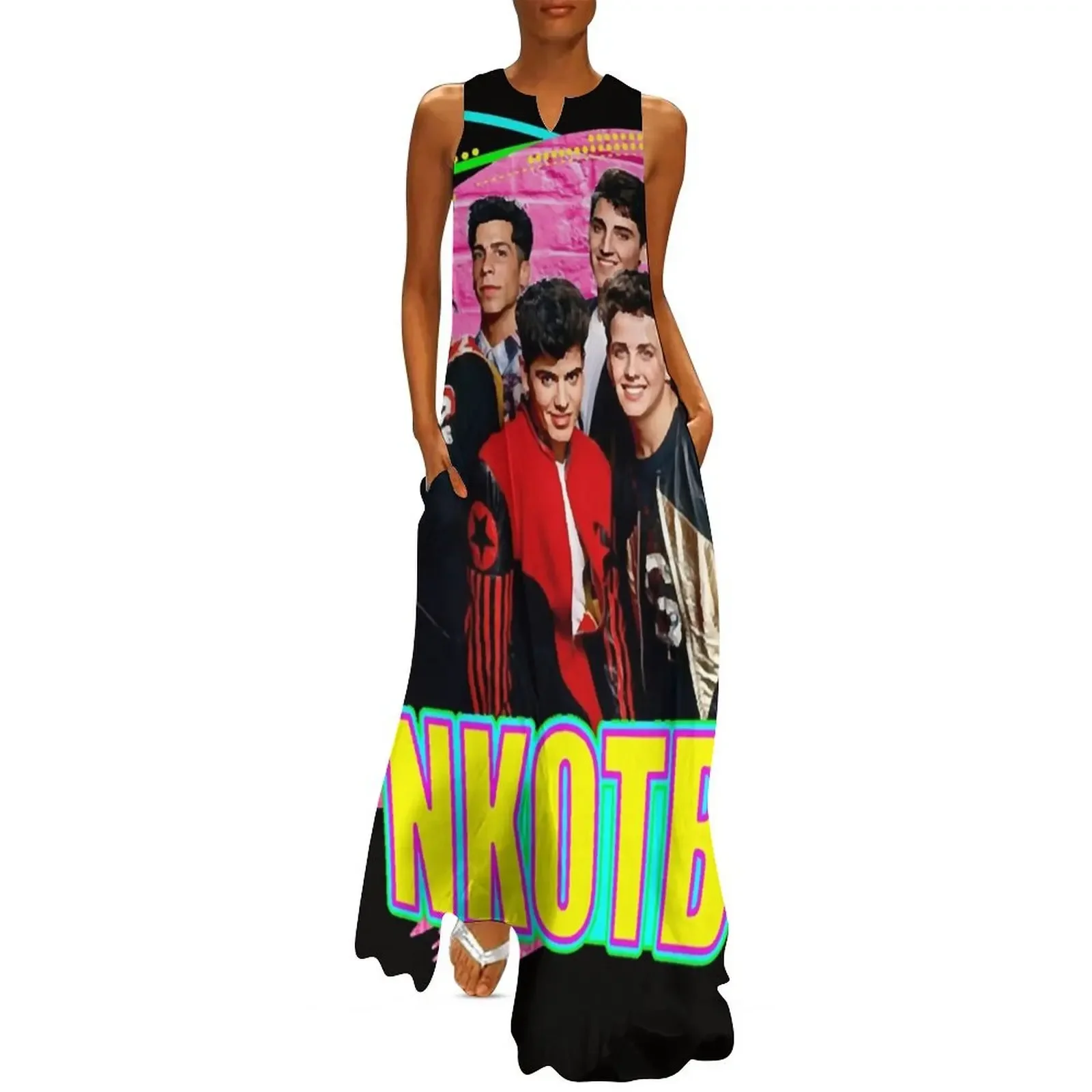 

NKOTB Music Classic Essential Long Dress Woman dresses Women's summer suit Summer skirt Dress