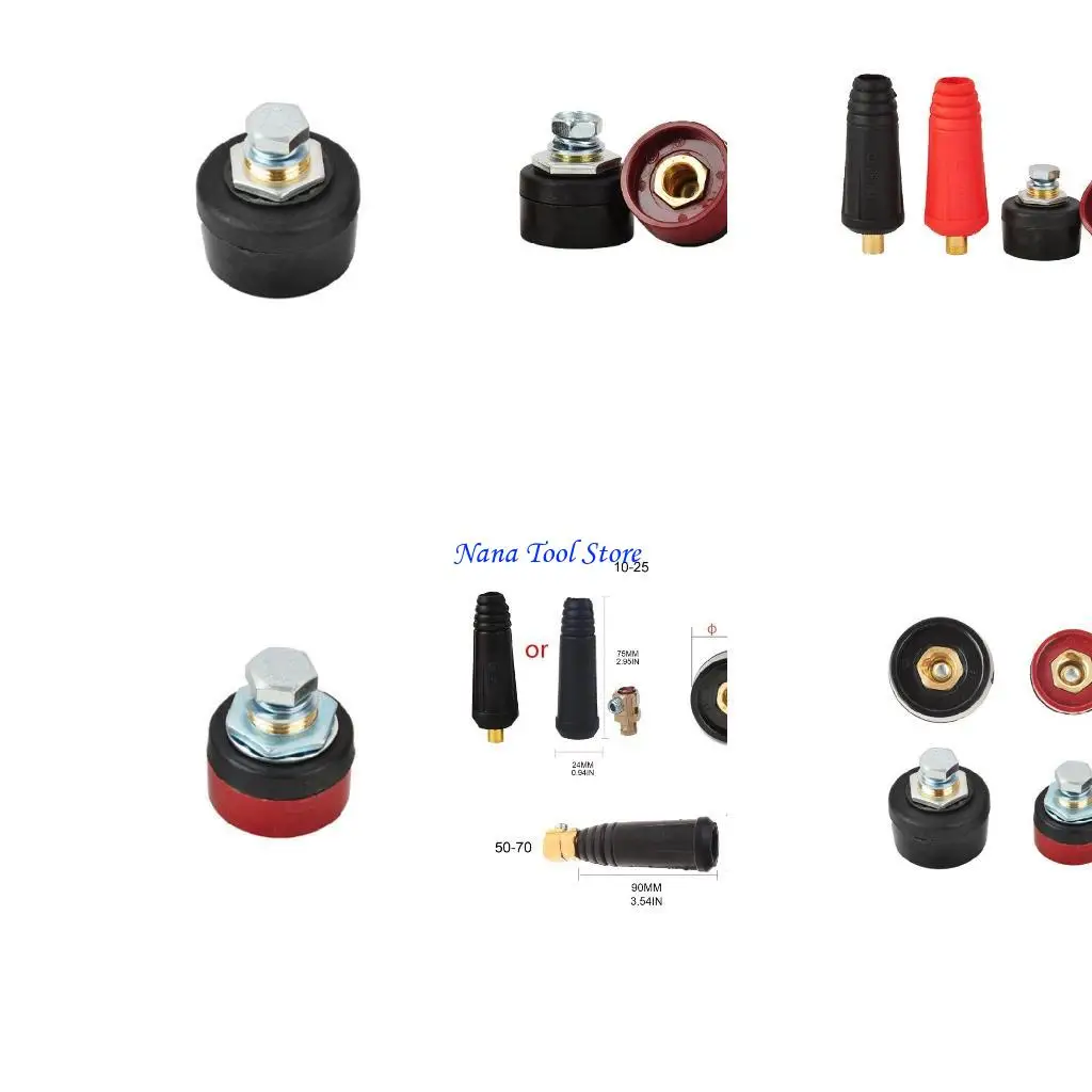 31GJ Europe Welder Quick Fitting Male Cable Connector Socket DKJ 10-25 50-70 Plug Adapter Female Insert Welding Machine Parts