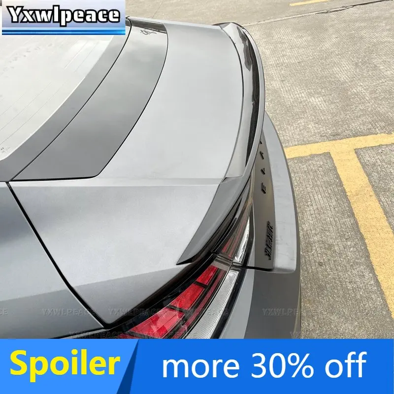 

For Hyundai Elantra Avante CN7 2020-2022 Spoiler High Quality ABS Glossy Black Carbin Fiber Look Rear Trunk Spoiler Wing