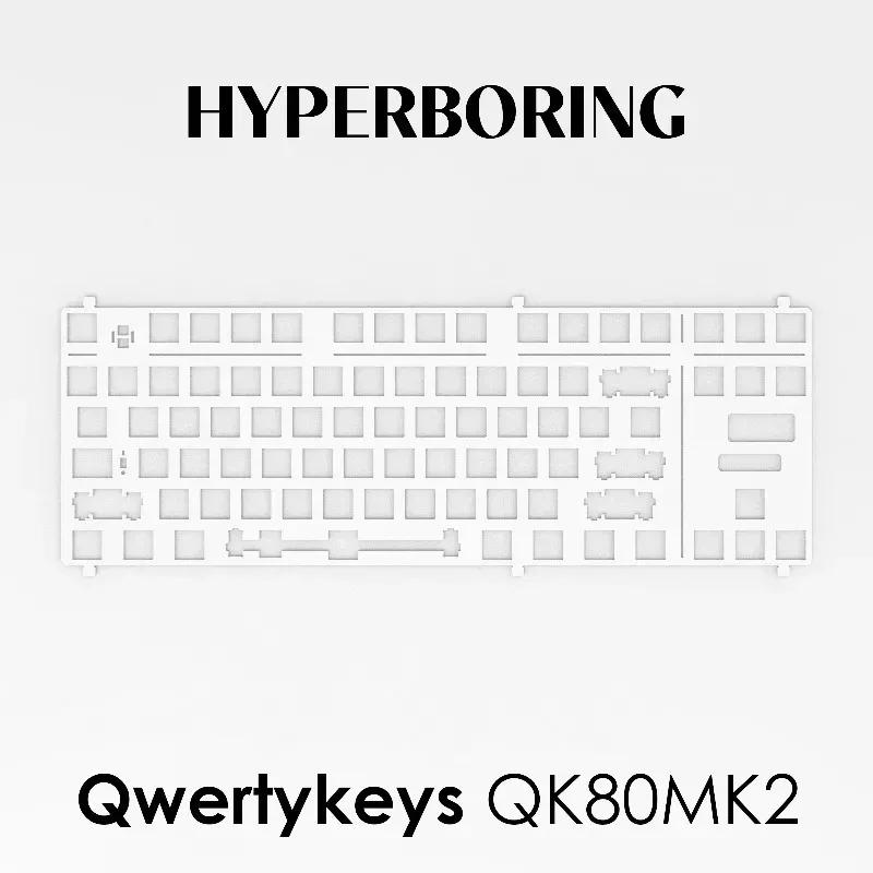 QK80MK2 Mechanical Keyboard Positioning Plate 6.25/7U PC PP Aluminum CF Customized Gaming Keyboard Positioning Board Accessories