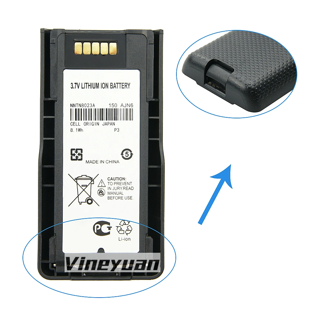 2900mAh NNTN8023, NNTN8023A, NNTN8023AC Battery for Motorola MTP3100 MTP3150 MTP3200 MTP3250 MTP3500 MTP3550 Two Way Radios