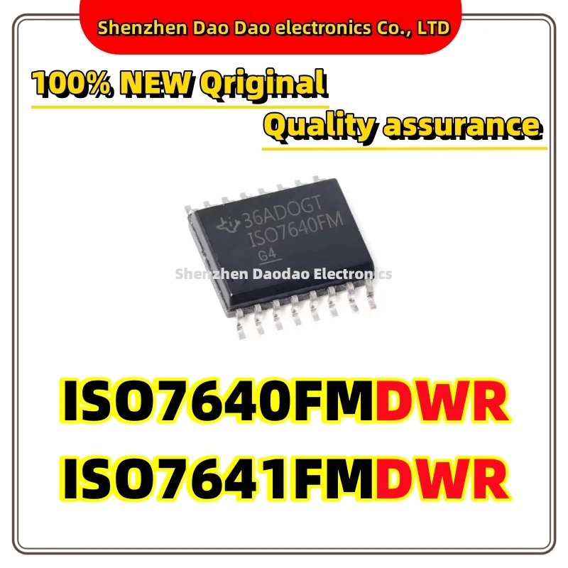 

ISO7640FMDWR ISO7640FM ISO7641FMDWR ISO7641FM SOP-16 Digital isolator chip IC new original