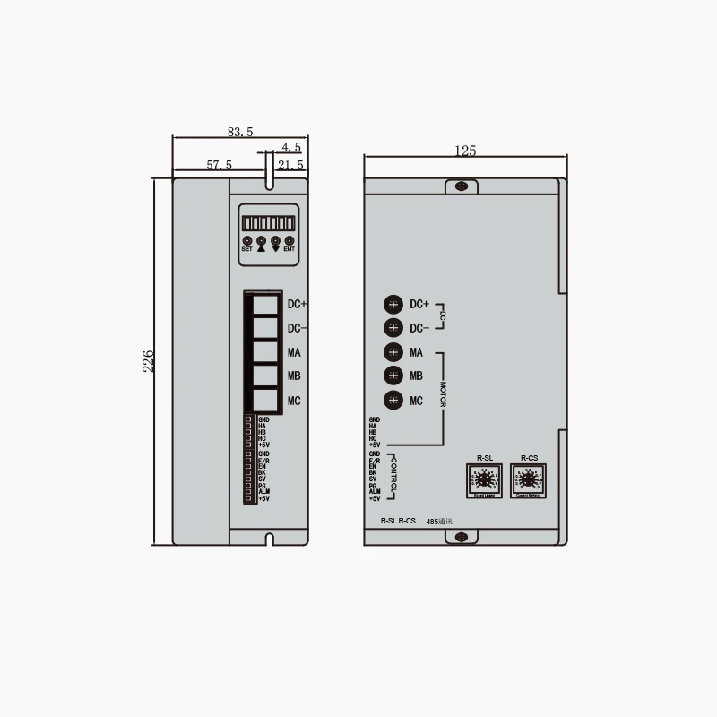 OEM 1000 واط 2KW 2200 واط فرش تيار مستمر سائق 6-24 فولت Halless BLDC وحدة تحكم المحرك