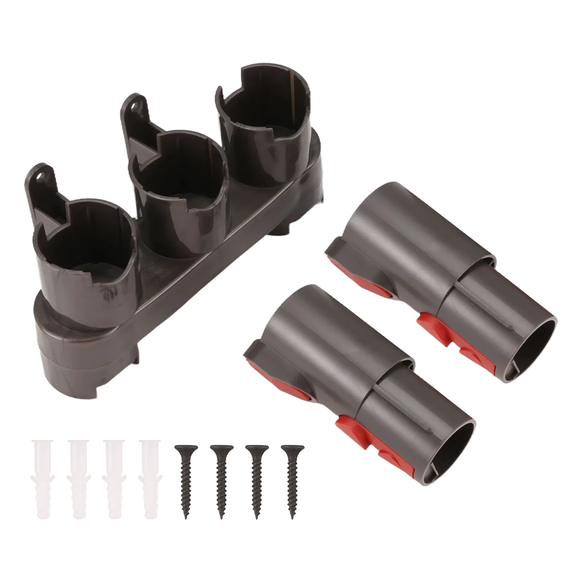 Suporte de acessórios com 2 adaptadores para dyson v6 v7 v8 v10 v11 suporte de fixação de aspirador de pó estação de encaixe, quente