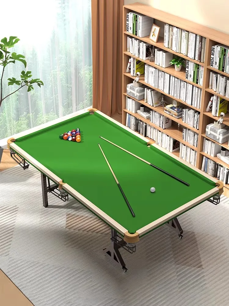 Pool table Household folding adult large five-point training table Chinese black eight snooker professional practice table