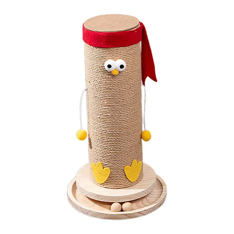 

Pet Scratching Board Vertical Cat Climbing Frame Kitten Playing Column Cute Chicken Style For Grinding Claw Scratch Itches Toy