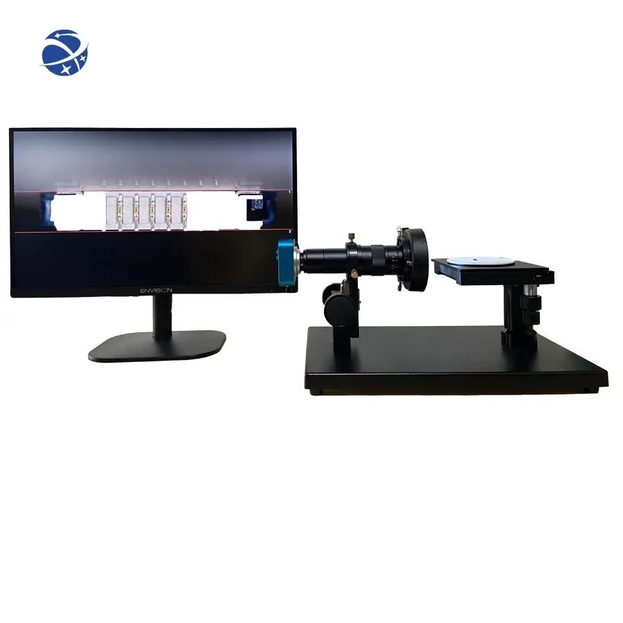 

XY Stage 4K HD Microscope Camera Continuous Zoom 180X Lens for Image Acquisition Phone PCB Repairing Industrial Parts Inspection