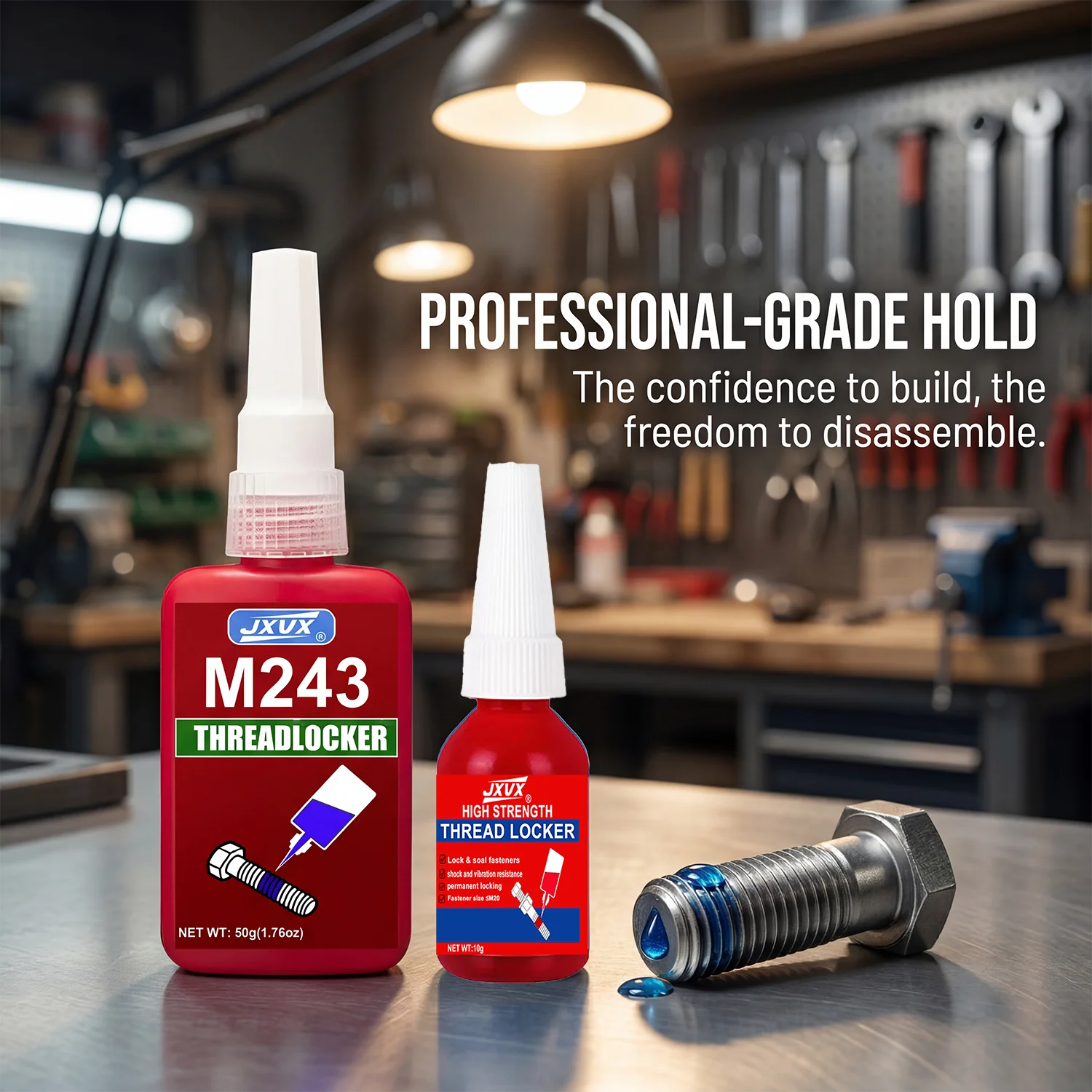 Threadlocker 243-271 (50g) Blue/Red Medium to High Strength Anaerobic Adhesive