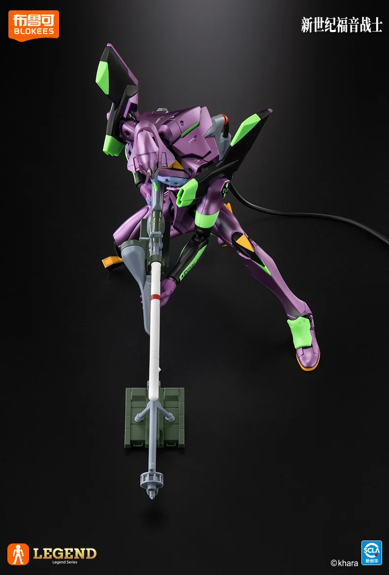 テレビ版 BLOKEES エヴァンゲリオン EVA-01 ネオンジェネシスNERV ラキリ・シンジ 組み立て式アクションフィギュア コレクション アニメドール玩具 クリスマスギフト