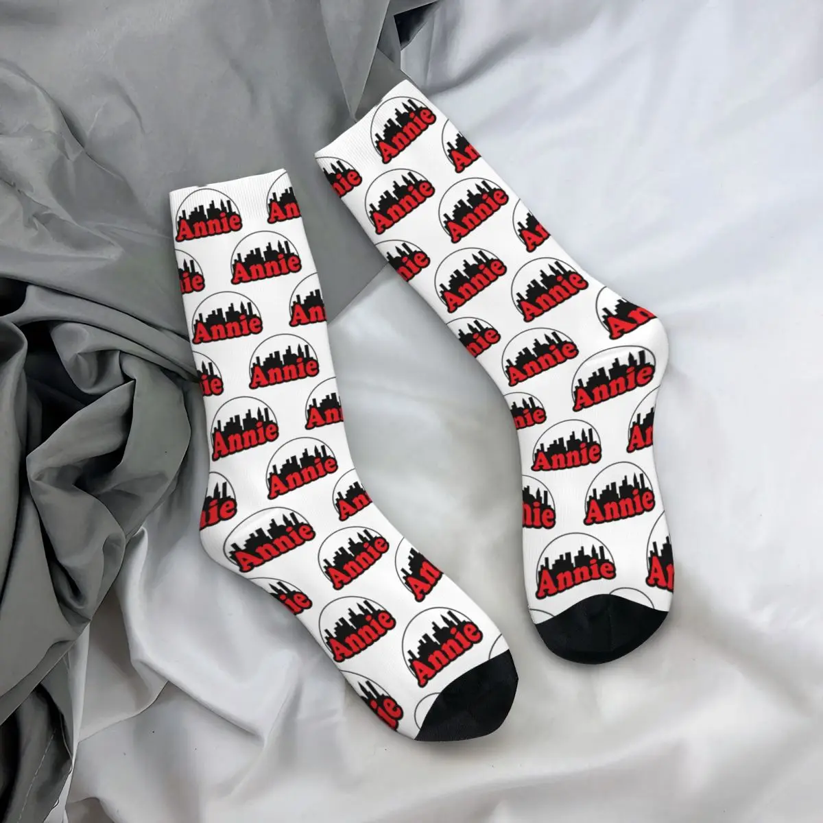 Annie Musical New York Skyline Chaussettes Harajuku, Bas Super Doux, Toutes Saisons, Chaussettes sulf, Accessoires pour Cadeaux Unisexe