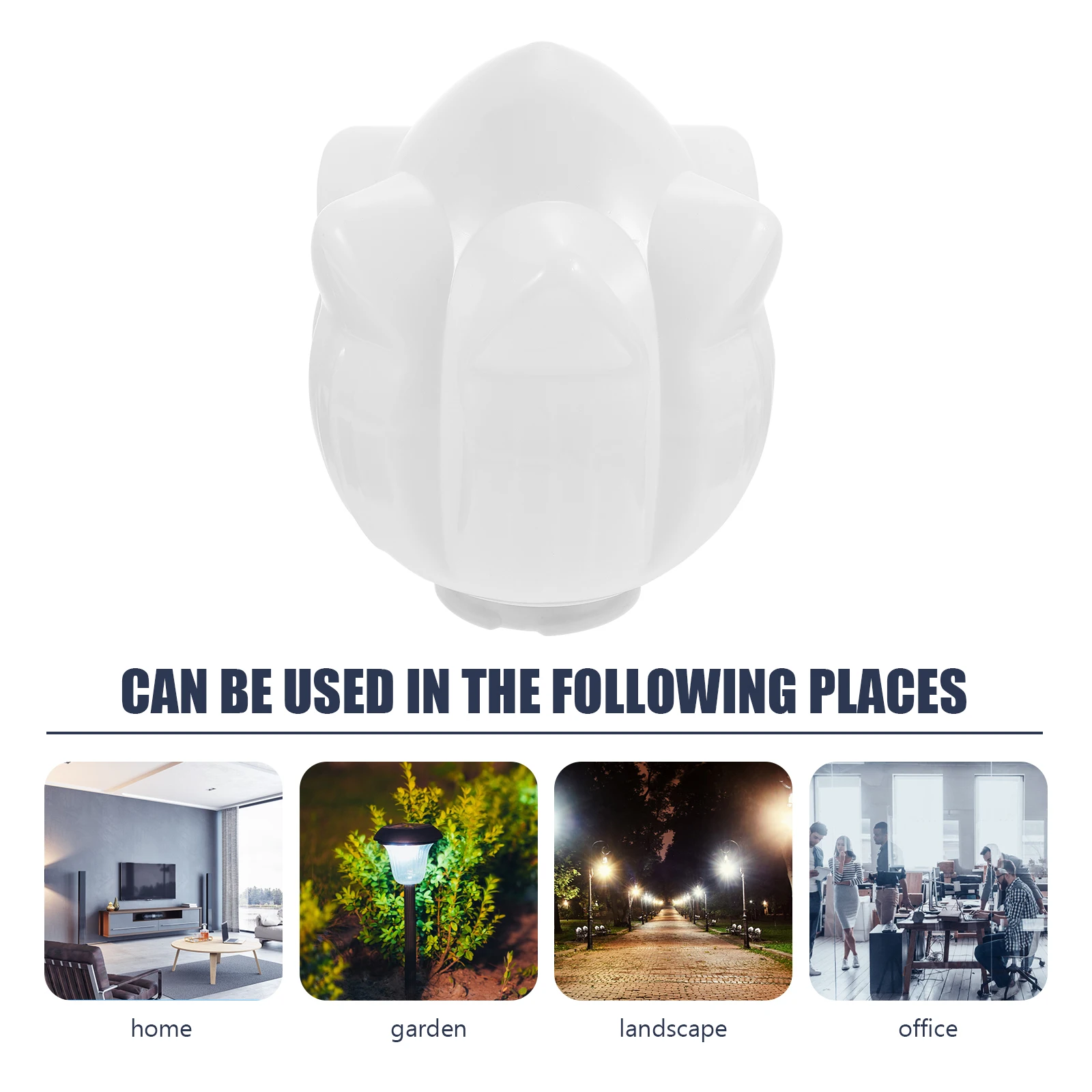 

Lotus Lampshade Decorative Light Shade High Transmittance Anti Dust Insect Proof Easy Install Remove Home Garden Acrylic Lamp