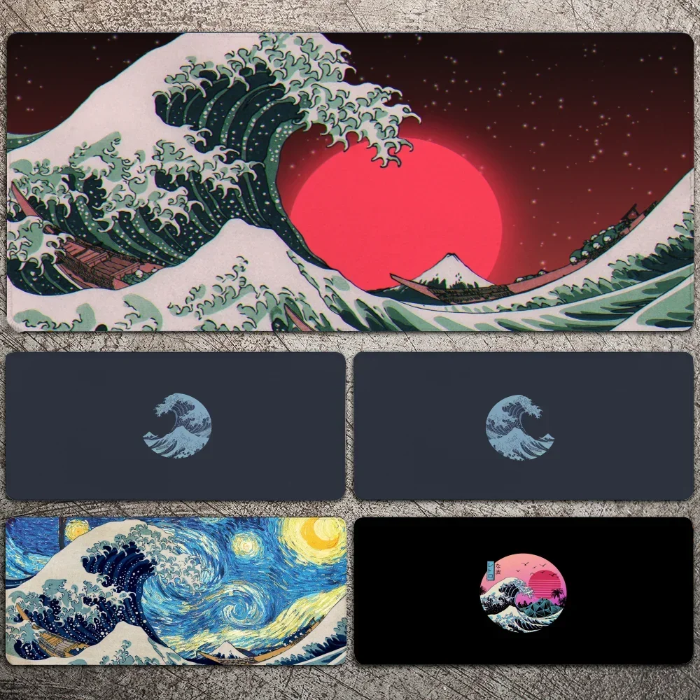 

Great Wave Art Mousepad Large Gaming Mouse Pad LockEdge Thickened Computer Keyboard Table Desk Mat