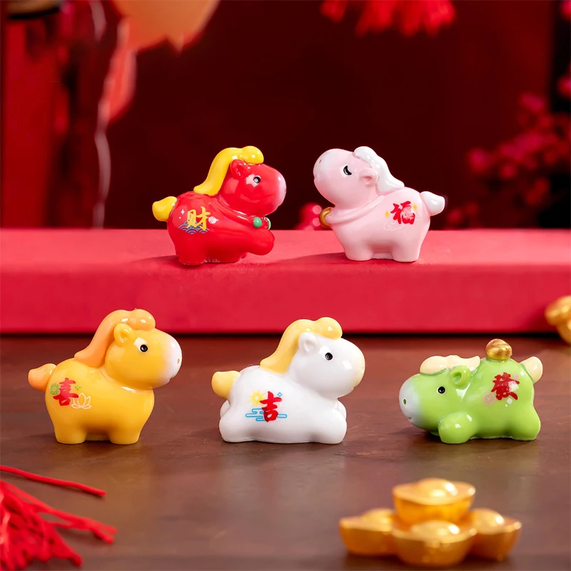 ミニ馬の置物樹脂馬モデルミニチュア妖精の庭苔風景 DIY テラリウム工芸品車のインテリア装飾