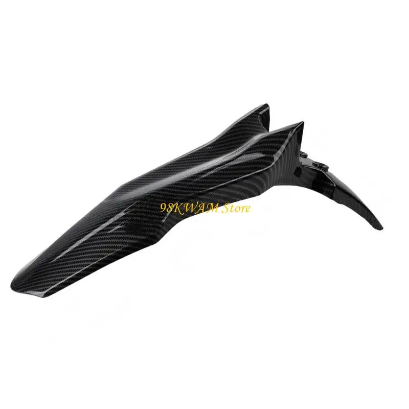 Front Mud Guard Panel, Carbon Texture Wheel Cover for Bike Fronts 68UF