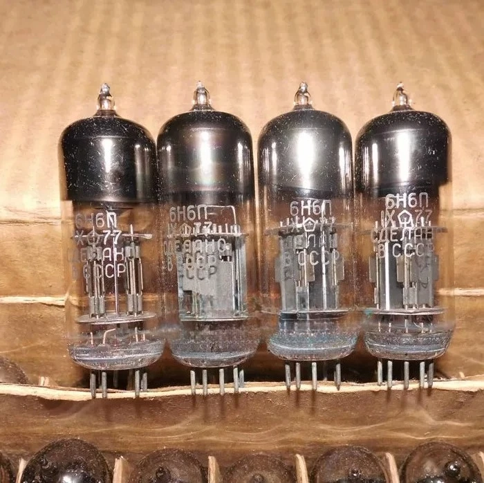 

4pcs brand new soviet era 6h6n vacuum tube - replacement for 6n6 tube - paired available - smooth, mellow sound