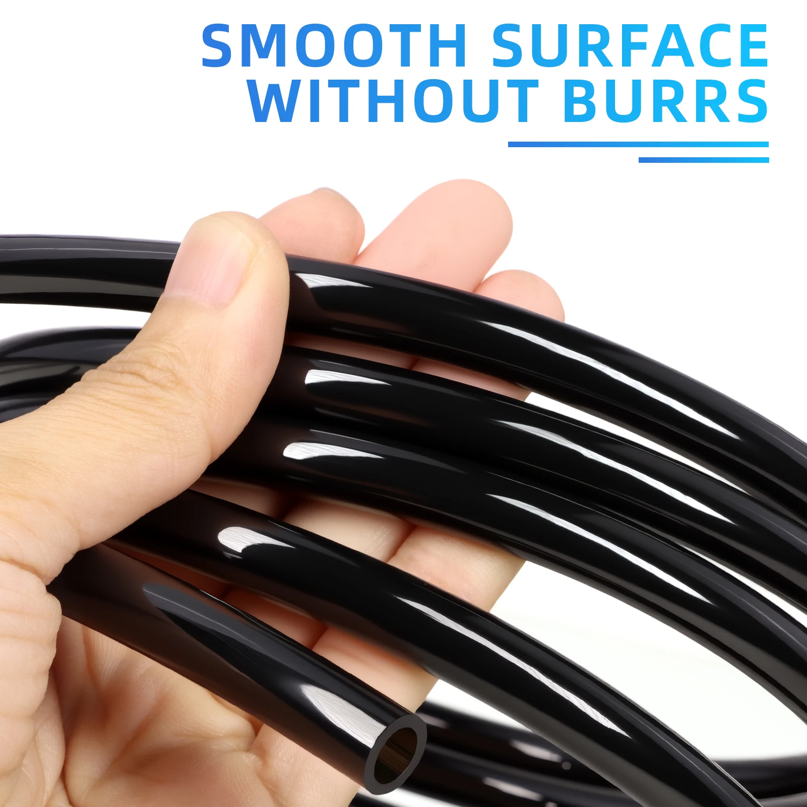Black Flexible Gas Pipe Line for Automotive Repair & Plumbing Fit for Air Water Oil High-Pressure Fuel Hose Custom Length 1-30M