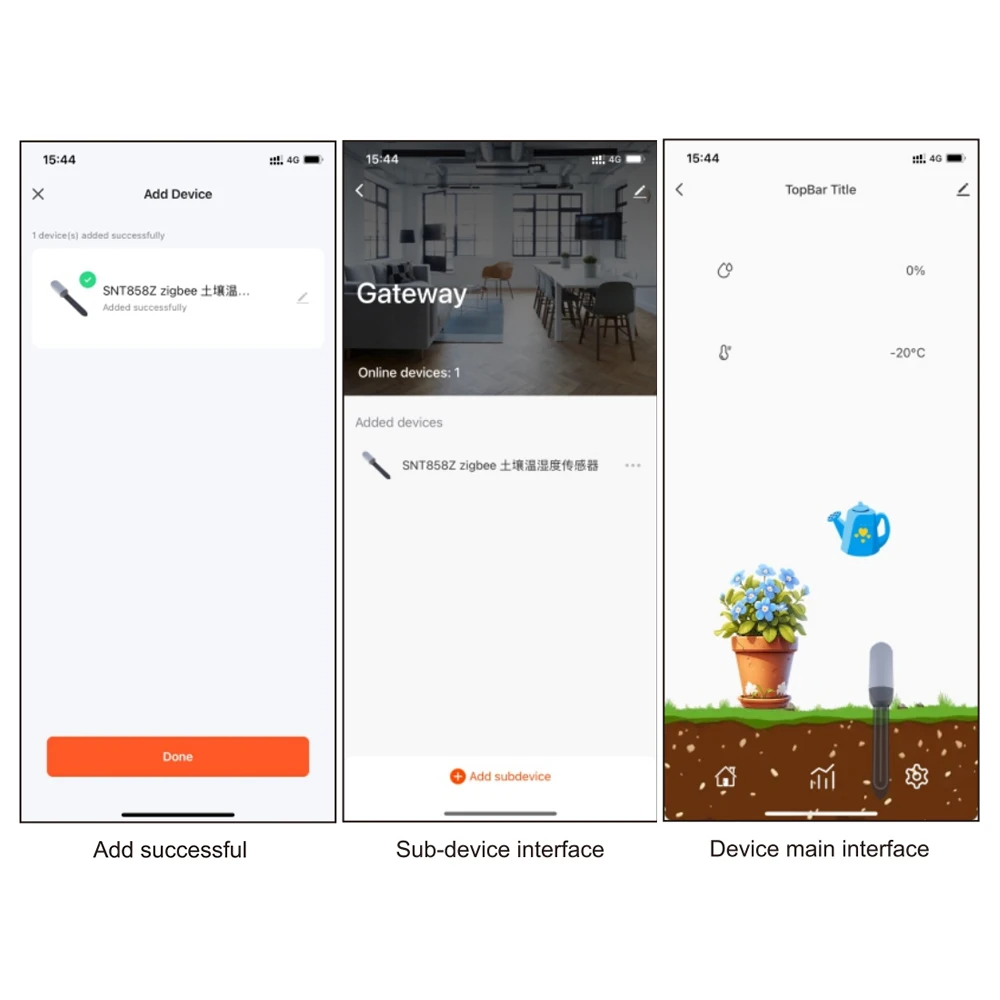 2pcs Smart Zigbee Soil Tester Temperature & Humidity Meter Thermo Hygrometer Garden Automation Irrigation Detector Tuya App