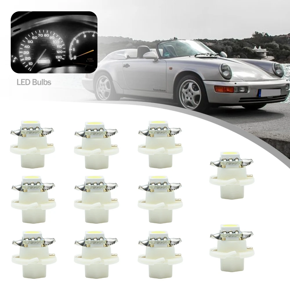 

11Pc For Porsche 993 1995-1998 Porsche 964 1989-1994 Led Bulbs Auto Speedometer Oil Cluster Dashboard Warming Indicator Lamps