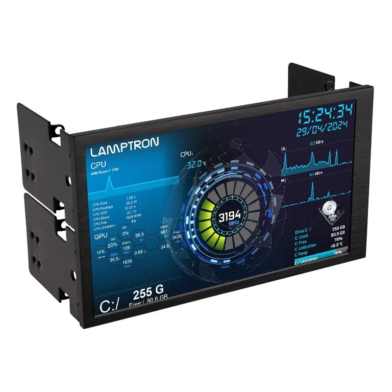 Lamptron HC060-6” PC hardwares real time monitoring