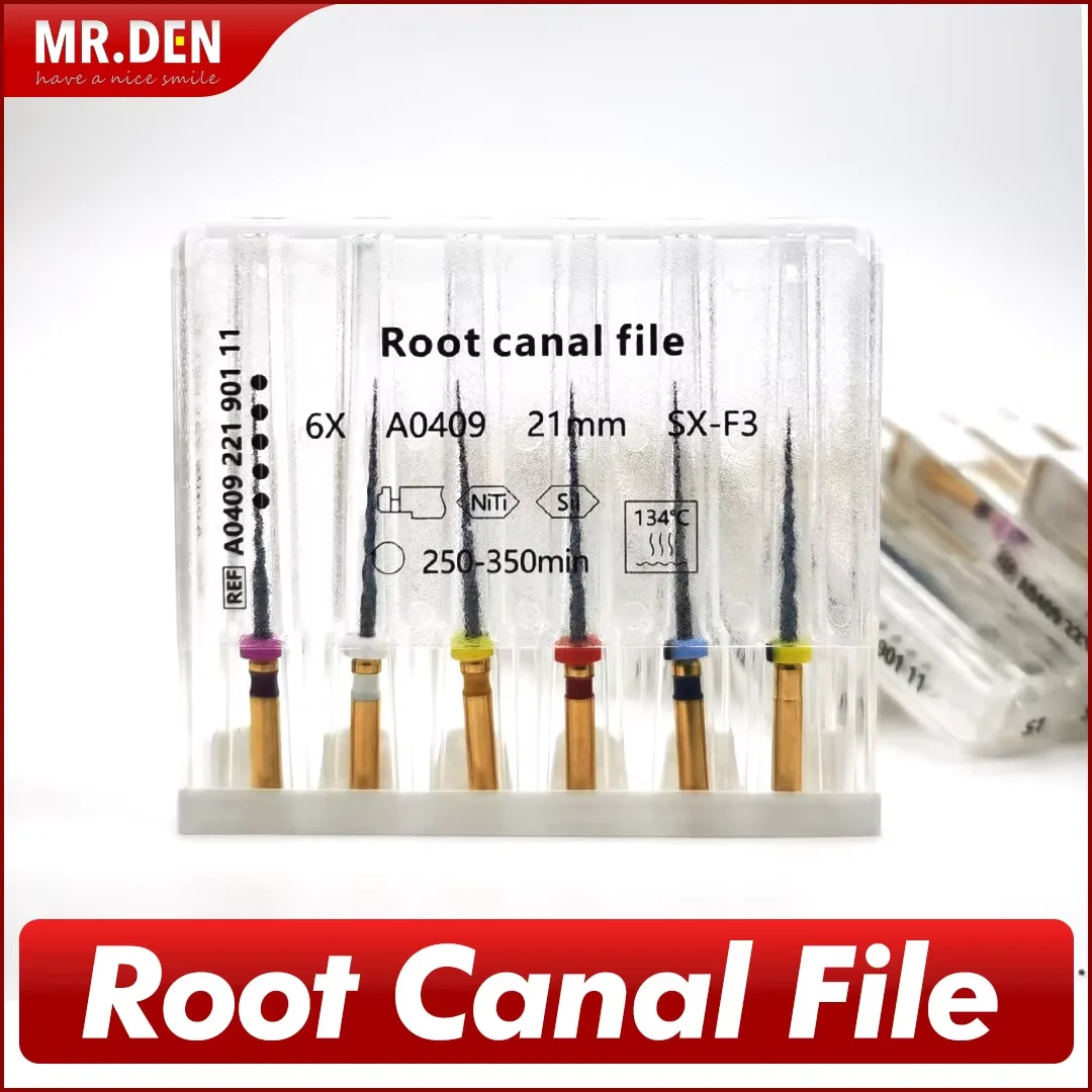 

5box Dental Root Canal File Gold Endo Rotary Universal Engine Endodontic Anti-Fatigue Constant Needle Dentistry Material
