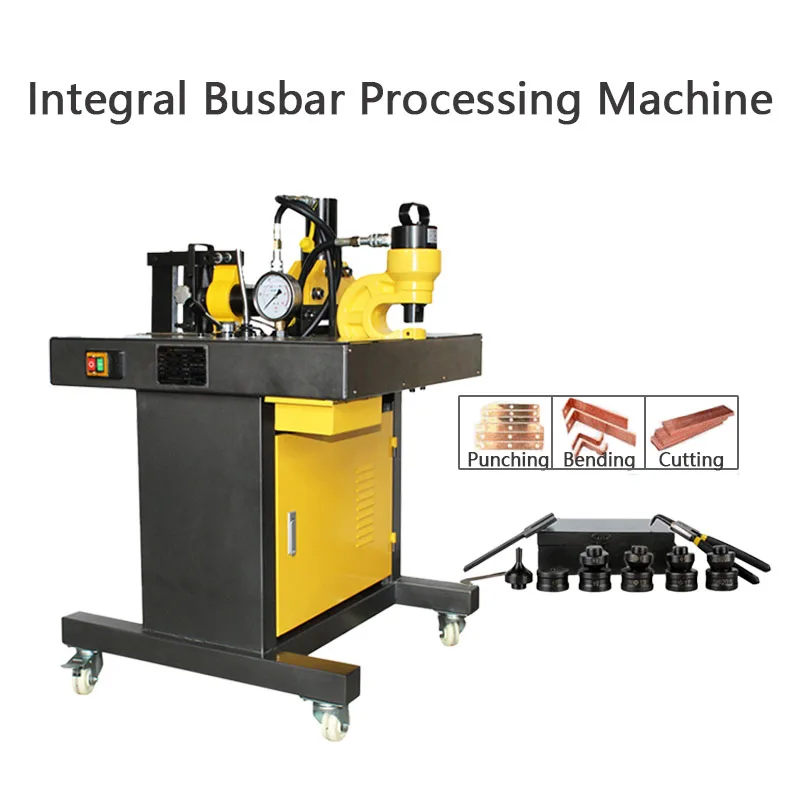 4-in-1 CNC Busbar Hydraulic Processing Machine Manual Busbar Bending Tool & Copper Busbar Combination Processor 220V