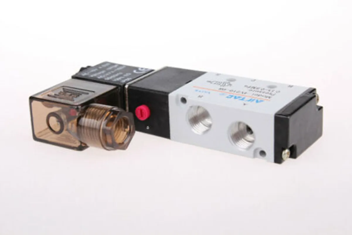 Detalle 4 de Electroválvula 4V210-06 4V210-08 AC 220V 110V DC 24V 12V Solenoid Air Valve 5port 2position 1/8\ Neumática