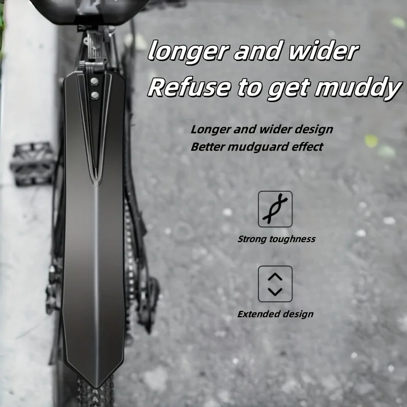 Fahrradschutzblech für Mountainbikes, universell für 24-26-27,5-Zoll-Rennräder, Schutzblech für Fahrräder, umfassendes Zubehör – Detail 4