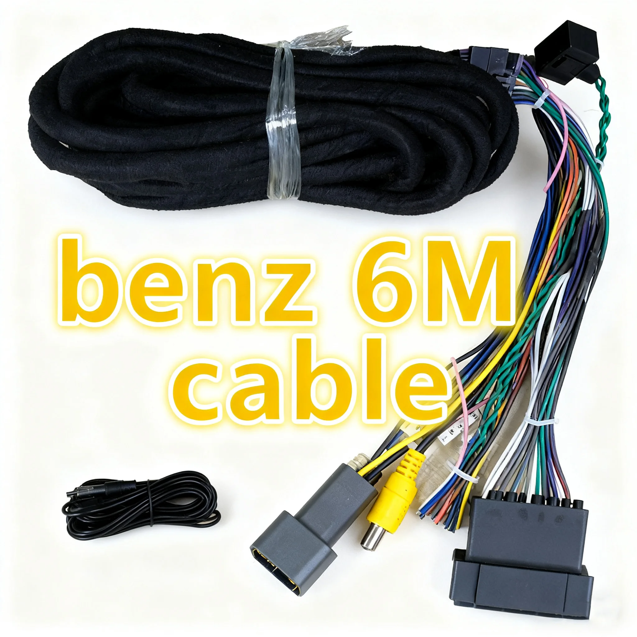 CHSTEK 6M Cable For Mercedes Benz Wiring Harness For Mercedes Benz S/CL Class W215 W220 1998-2005 Radio Cable Extension Power