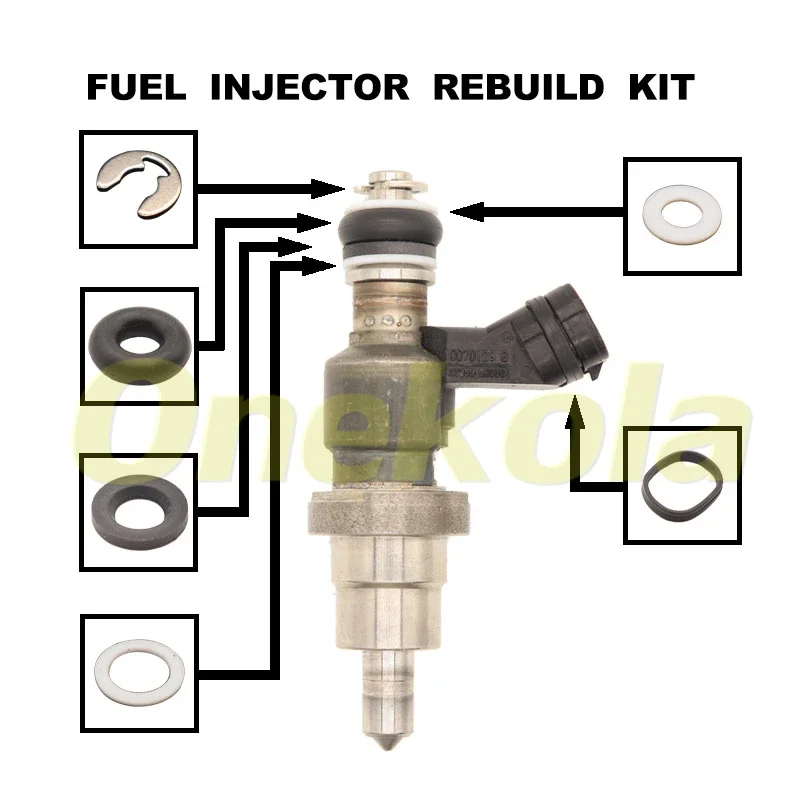 Fuel Injector Repair Kits for Toyota RAV4 Avensis Opa 02-05 1AZFSE 23250-28030 23209-28030