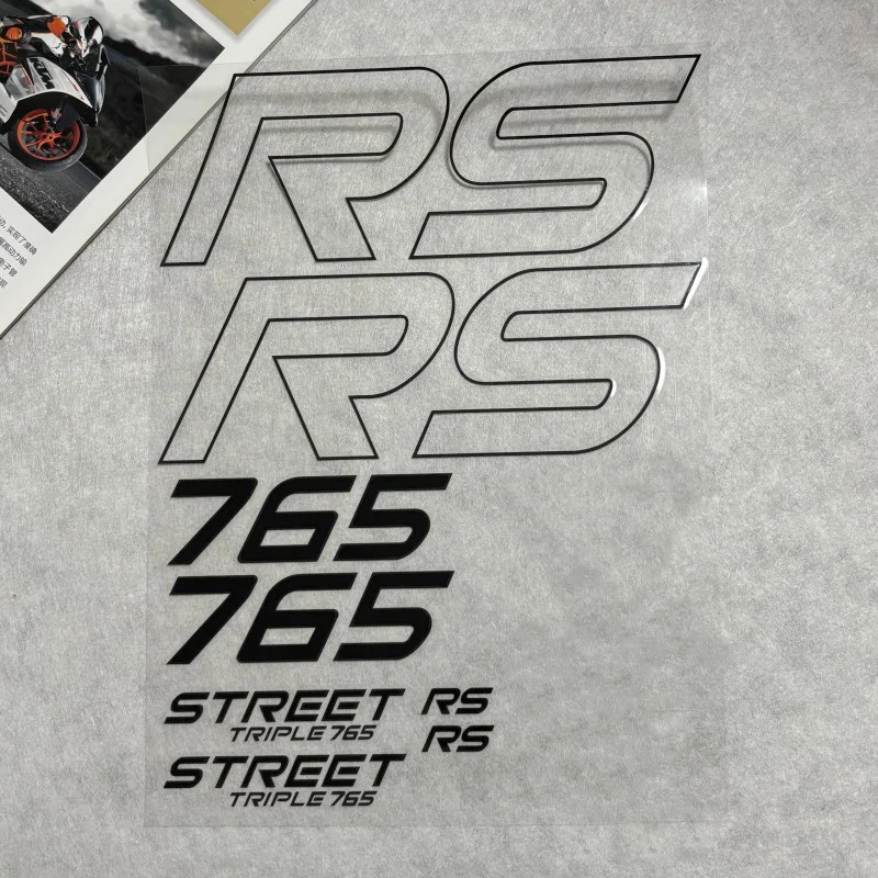 

STREET RS 765 Sticker Motorcycle Accessories Waterproof Reflective Decals Shell Decoration Suitable for Triumph TRIPLE 765RS