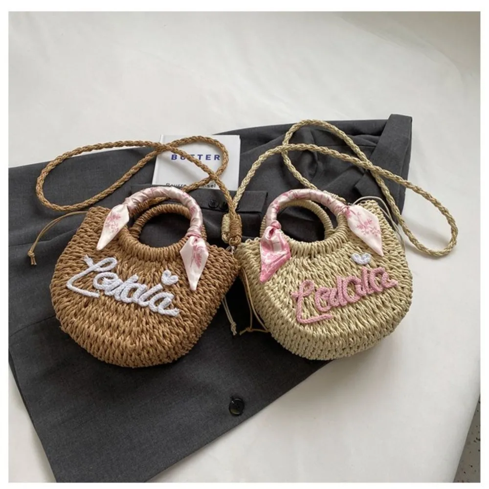 JIAERDI Sweet Cool Beige Woven Bag Women Summer Holiday Handle Chic Straw Bags Purse Female Retro Beach Cute Messenger Bag New