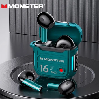 Monster XKT16 słuchawki Bluetooth 5.3 konstrukcja mechaniczna słuchawki bezprzewodowe zestaw słuchawkowy dla graczy TWS redukcja szumów sportowe słuchawki douszne nowość
