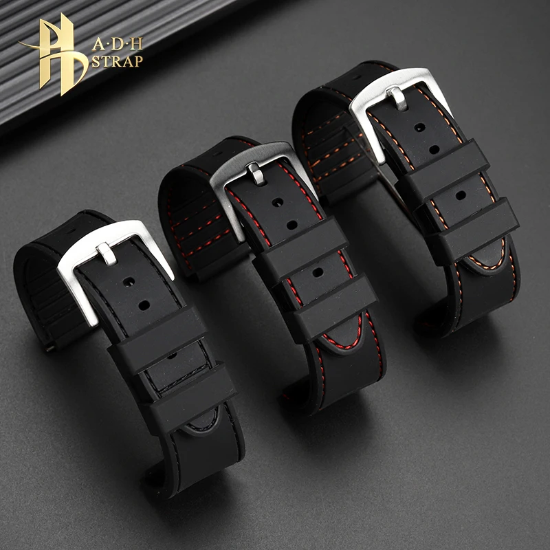 Correa de silicona para reloj Casio, correa de silicona elevada modificada para reloj Casio DW-5600, GW-M5610, AE-1200, AQ-S810, 16, 18mm, resistente al agua